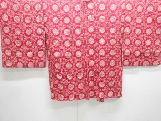 JAPANESE KIMONO / ANTIQUE HAORI / SILK / ALL SHIBORI / ABSTRACT PATTERN